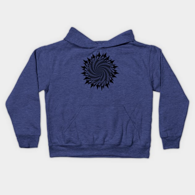 Kaleidoscopic Vortex Kids Hoodie by brutalworld